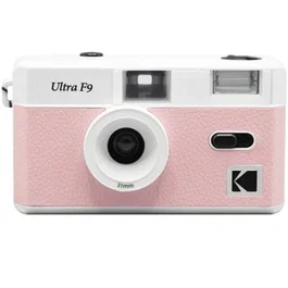 Kodak DA00271 Cámara Analógica Ultra F9 de 35mm Reutilizable con Flash, Enfoque Fijo y Exposímetro - Color Rosa